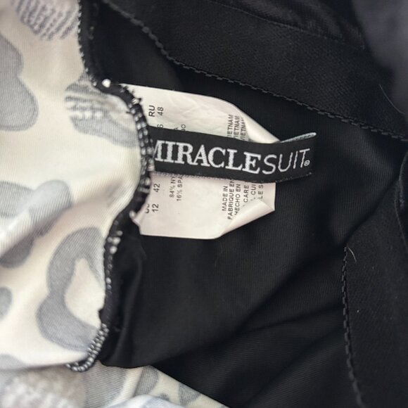 Miraclesuit Tankini Top 12 Animal Print Jubilee Flyaway Slimming Swim - Picture 10 of 11